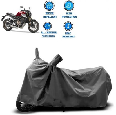 JVBRANGI Waterproof Two Wheeler Cover for Honda(CBR650R, Grey)