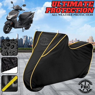FBC Waterproof Two Wheeler Cover for Honda(Dio, Black)