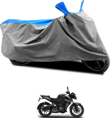 PAGORA Waterproof Two Wheeler Cover for Bajaj(Pulsar NS200, Grey, Blue)