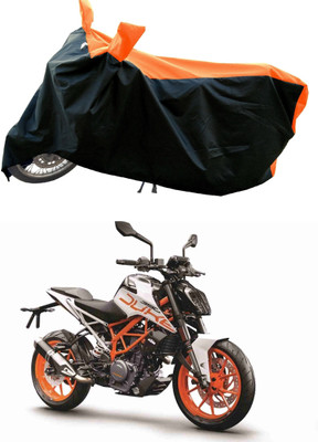 DeepShakshi AUTOMOTIVE Waterproof Two Wheeler Cover for KTM(Duke 390 ABS, Orange)
