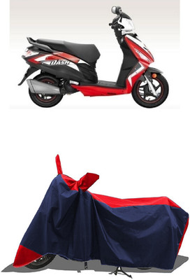SUGASHRI Waterproof Two Wheeler Cover for Hero(Dash, Red, Blue)