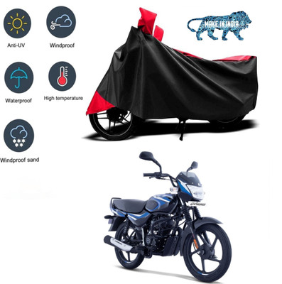 smwzxyu Waterproof Two Wheeler Cover for Bajaj(CT100, Red, Black)