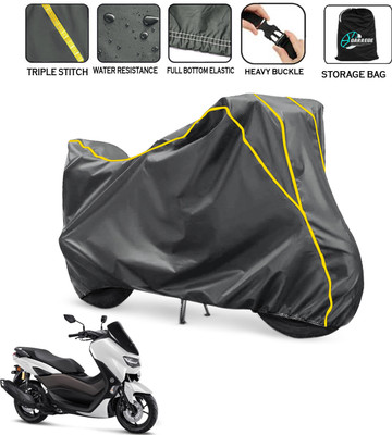 AUTOBIRSA Waterproof Two Wheeler Cover for Yamaha(NMax 155, Grey)