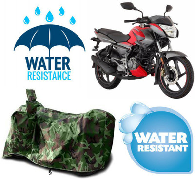 AUTOCAD Waterproof Two Wheeler Cover for Bajaj(Pulsar 135, Green)