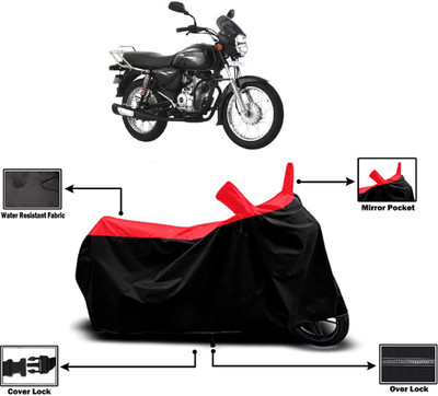 Amexride Two Wheeler Cover for Bajaj(Boxer, Red)