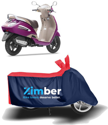 THE REAL ARV Two Wheeler Cover for TVS(Jupiter, Red, Blue)