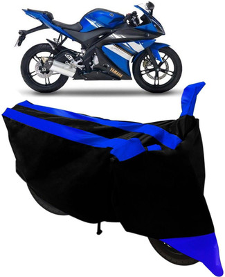 MMSSTAR Waterproof Two Wheeler Cover for Yamaha(Gladiator, Black, Blue)