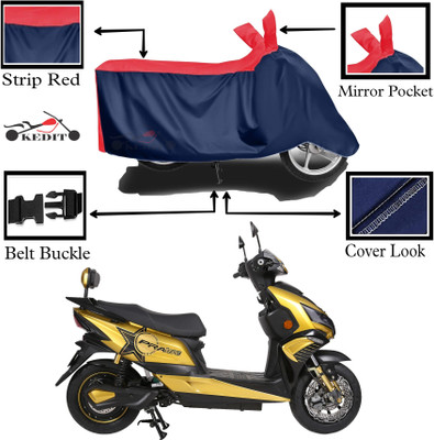 KEDIT Two Wheeler Cover for Okinawa(Praise, Red, Blue)