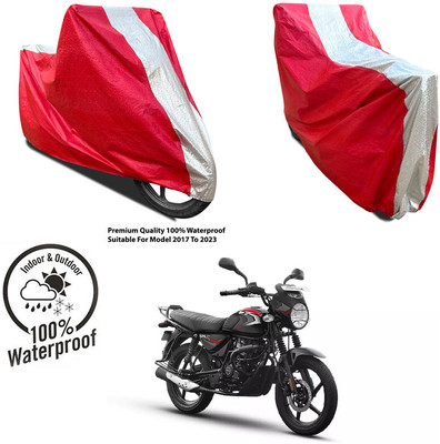 AUTOCAD Waterproof Two Wheeler Cover for Honda(Blade 125, Silver, Red)