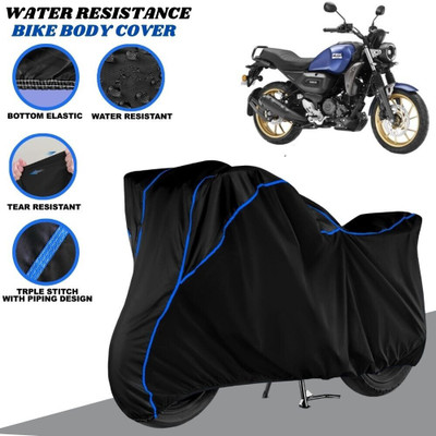 SRP PRODUCT Waterproof Two Wheeler Cover for Yamaha(FZ-X, Black, Blue)