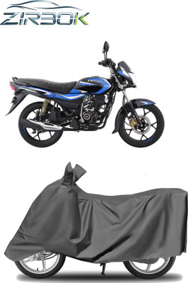 ZIRBOK Waterproof Two Wheeler Cover for Bajaj(Platina 110 H-Gear BS6, Grey)