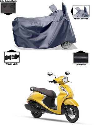 CODOKI Waterproof Two Wheeler Cover for Yamaha(Fascino BS6, Grey)