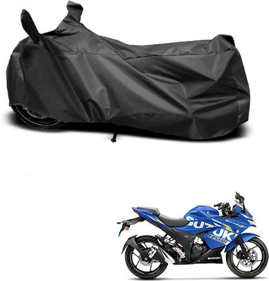 DeepShakshi AUTOMOTIVE Waterproof Two Wheeler Cover for Suzuki(Gixxer SF, Black)