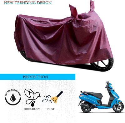 ANTHUB Waterproof Two Wheeler Cover for Hero(Dash, Maroon)