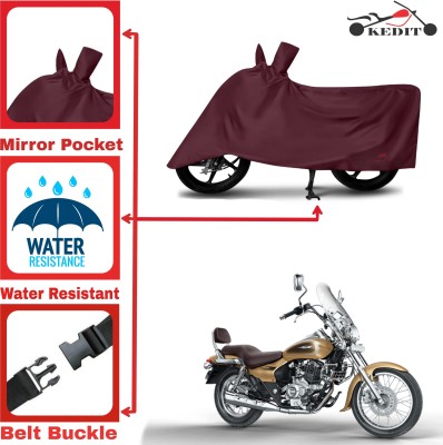 KEDIT Two Wheeler Cover for Bajaj(Avenger 400, Maroon)