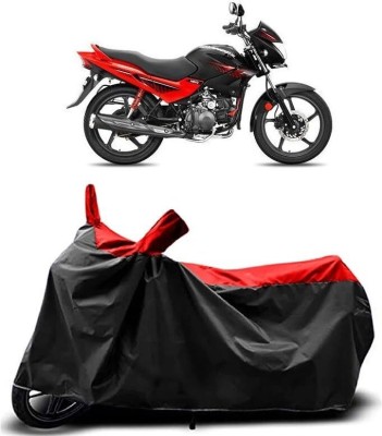 KEDIT Two Wheeler Cover for Hero(Glamour FI, Red, Black)