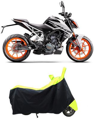 Coxtor Waterproof Two Wheeler Cover for KTM(200 Duke BS6, Yellow)