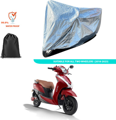 CODOKI Waterproof Two Wheeler Cover for Ampere(Magnus BS6, Silver)