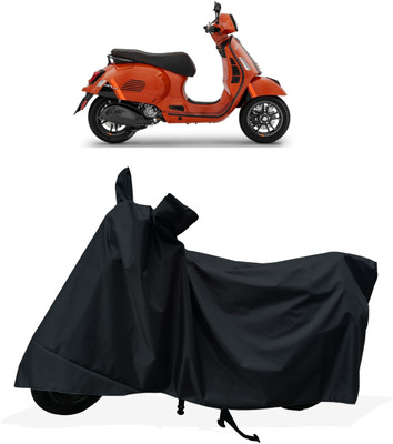 Tricway Two Wheeler Cover for Vespa(GTS Super 300, Black)