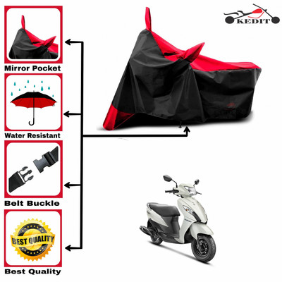 AASHTIK MART Two Wheeler Cover for Suzuki(Swish, Red, Black)