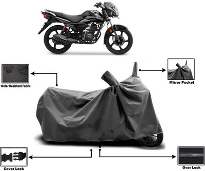 Amexride Two Wheeler Cover for TVS(Victor New, Grey)