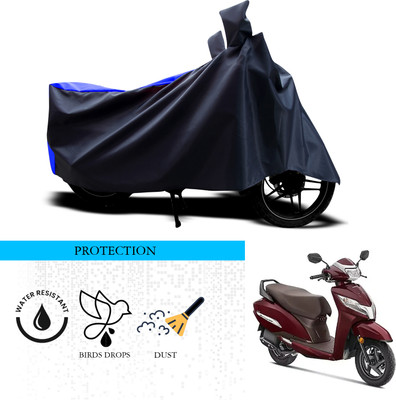ANTHUB Waterproof Two Wheeler Cover for Honda(Activa 125, Black, Blue)