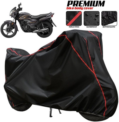 AUTOCAD Waterproof Two Wheeler Cover for Honda(Shine, Black, Red, Multicolor)