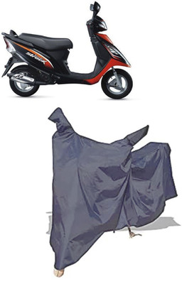 Amexride Two Wheeler Cover for TVS(Scooty Streak, Grey)