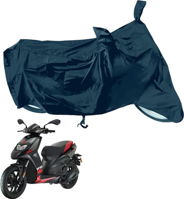 RiderShine Waterproof Two Wheeler Cover for Aprilia(SR 125, Black)