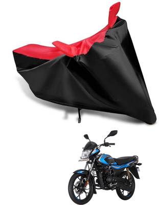 KEDIT Two Wheeler Cover for Bajaj(Platina 110, Red, Black)