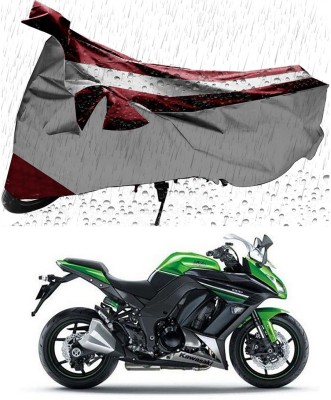 Ascension Two Wheeler Cover for Kawasaki(Ninja 1000, Maroon, Silver)