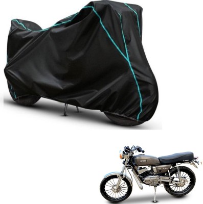 Car Life Two Wheeler Cover for Yamaha(RX 100, Black, Blue)