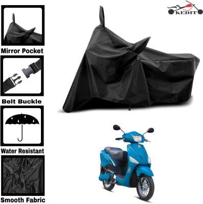 KEDIT Two Wheeler Cover for Universal For Bike(Electric Optima, Black)