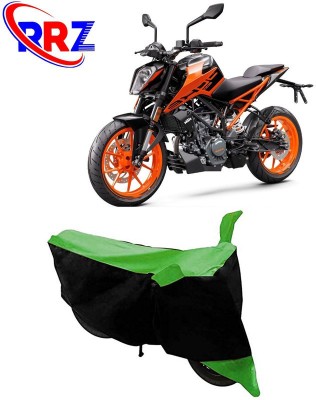 RRZ Waterproof Two Wheeler Cover for KTM(Duke 200, Black, Green)