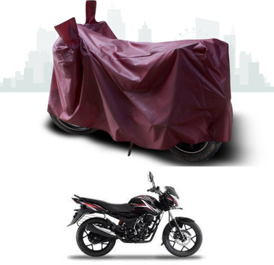 KEDIT Two Wheeler Cover for Bajaj(Discover 150 s, Maroon)
