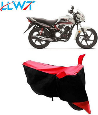 KPIND Waterproof Two Wheeler Cover for Honda(Dream Yuga, Black, Red)