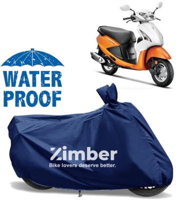 ZIMBER Waterproof Two Wheeler Cover for Hero(Pleasure, Blue)