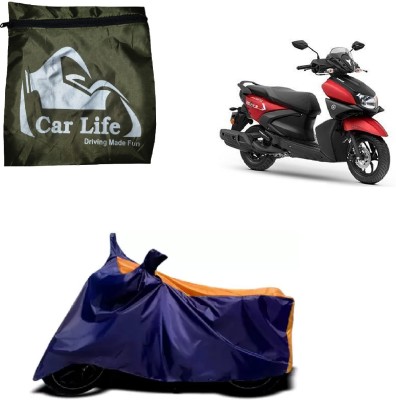 Car Life Two Wheeler Cover for Yamaha(RayZR 125 Fi, Orange, Blue)