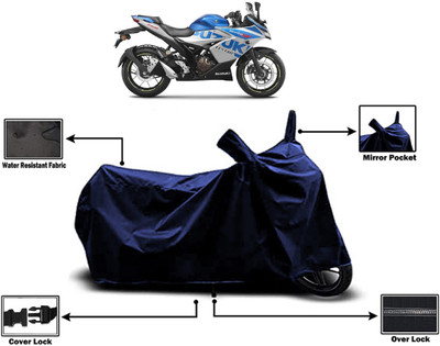 Amexride Two Wheeler Cover for Suzuki(Gixxer SF 250, Blue)