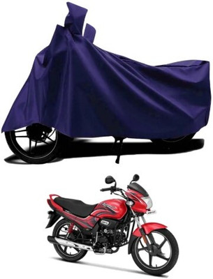 Tritika Waterproof Two Wheeler Cover for Hero(Passion Plus, Blue)