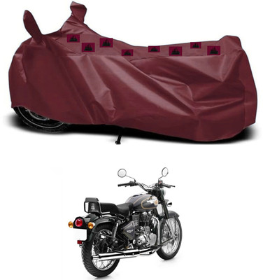ZEDTEEK Waterproof Two Wheeler Cover for Royal Enfield(Maroon)
