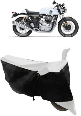 ABORDABLE Two Wheeler Cover for Royal Enfield(Continental GT 650, Black, White)
