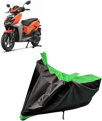 aksmit Two Wheeler Cover for Hero(Black, Green)
