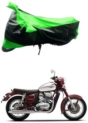 Genipap Two Wheeler Cover for JAWA(Green, Black)