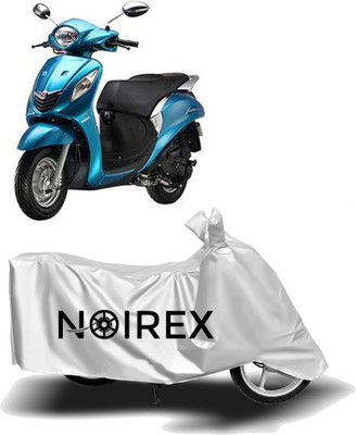 NOIREX Two Wheeler Cover for Yamaha(Fascino, Silver)