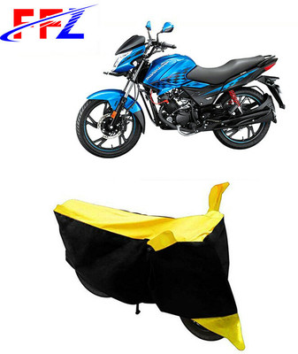 FFZ Waterproof Two Wheeler Cover for Hero(Glamour Programmed FI, Black, Yellow)