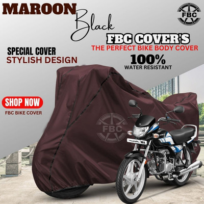 AutoGalaxy Waterproof Two Wheeler Cover for Hero(HF Deluxe, Maroon)
