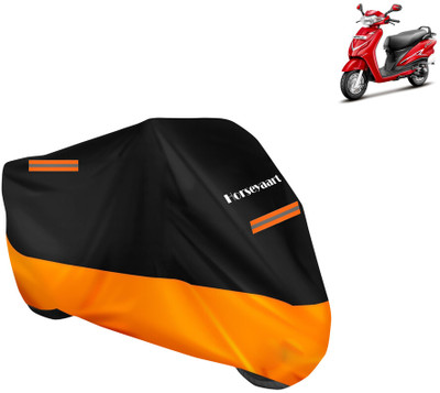 Horseyaart Waterproof Two Wheeler Cover for Hero(Duet VX 110CC BS6, Orange)