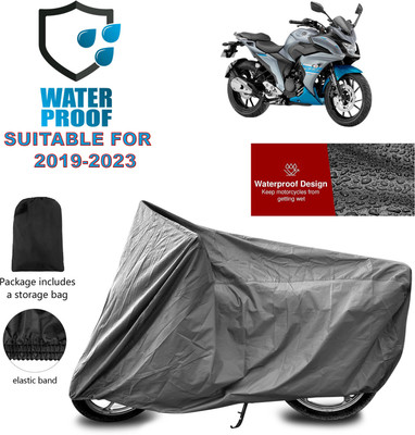 PAGORA Waterproof Two Wheeler Cover for Yamaha(Fazer 25 BS6, Grey)
