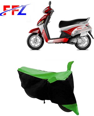 FFZ Two Wheeler Cover for Mahindra(Gusto 125, Black, Green)